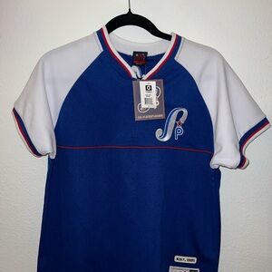 Vintage South Pole Blue and White Raglan Tee